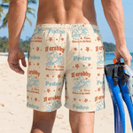 Personalisierte Wenn Crabby bitte zurück zum Strand schnell trocknen Badehose mit Namen Strand Party Sommer Urlaub Geburtstag Geschenk für Männer