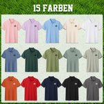 Personalisiertes Lyocell Poloshirt für Herren | mit Golf-Motiv und Namen | Geburtstag Vatertag Geschenk für Männer