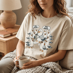 Personalised Funny Seagull Multicolor Soft 100% Cotton T-shirt with Name Teacher's Day Back to School Gift for Teacher