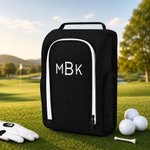Personalized Embroidered Multi-Compartment Canvas Golf Shoe Bag with Text Sports Accessories Golf Club Father's Day Gift for Golf Lover