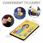 Personalized Cartoon Travel Character Passport Holder with Name Travel Accessories Birthday Gift for Travel Lovers Best Friends