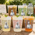 Personalized Retired 2026 Photo Frosted Food-Grade Plastic Cup with Name and Title Set of 10 Retirement Gift for Father Male Retired Teacher