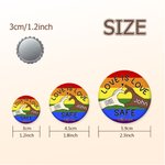 Personalizzato Arcobaleno Retro LGBTQ Banner Amore vince nome Pin Button Badge con testo uso quotidiano Pride Parade Anniversario regalo per la coppia famiglia