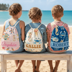 Sac à dos de plage avec nom Cadeau d'anniversaire pour fille Garçon Adulte