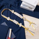 Spersonalizowana, wielokolorowa, brokatowa wstążka z imieniem i nazwiskiem Class of 2026 Graduation Ribbon Lei Akcesoria dla Absolwentów Prezent dla Seniora