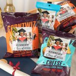 Personalizzato 24 pezzi foto laurea Chip borsa adesivi snack sacchetto etichetta con il nome per la classe del 2026 liceo College Grad Party Favor