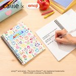 Taccuino a spirale personalizzato emoji mix A5 con nome Uso quotidiano Regalo di compleanno per bambini | Callie × emoji ™