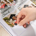 Personalizzato 24 pezzi foto laurea Chip borsa adesivi snack sacchetto etichetta con il nome per la classe del 2026 liceo College Grad Party Favor