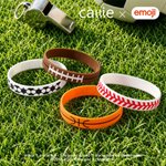 Personalised Funny emoji Soccer Basketball American Football Baseball Silicone Sport Bracelet with Text Sports Gift for Boys | Callie × emoji ™
