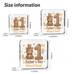 Personalized Cartoon Animal Acrylic Plaque with Name Home Decor  Father's Day Birthday Gift for New Dads