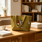 Personalized Horse Riding Theme Large Capacity Corduroy Tote Bag with Name Travel Essential Birthday Gift for Horse Lovers