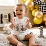Personalized One Lucky Duck 1st Birthday Baby Bodysuit with Name First Birthday Mallard Duck Outfit Cute Baby Shower Gift for Newborns