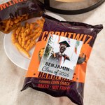 Personalizzato 24 pezzi foto laurea Chip borsa adesivi snack sacchetto etichetta con il nome per la classe del 2026 liceo College Grad Party Favor