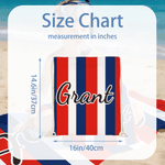 Personalized National Flag Color Stripe Drawstring Bag with Name Outdoor Activities Beach Party Birthday Gift for Men Women Kids