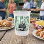 Personalized Retired 2026 Photo Frosted Food-Grade Plastic Cup with Name and Title Set of 10 Retirement Gift for Father Male Retired Teacher