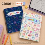 Taccuino a spirale personalizzato emoji mix A5 con nome Uso quotidiano Regalo di compleanno per bambini | Callie × emoji ™