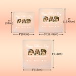 Personalised Dad 3-5 Photos Collage Square Acrylic Plaque with Names and Text Home Decor Father's Day Birthday Gift for Dad Grandpa