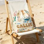 Sac à dos de plage avec nom Cadeau d'anniversaire pour fille Garçon Adulte