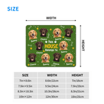 Personalized Pet Face Photo Paw Bone Non-Slip Mouse Pad Desk Mat with Name and Title Game Room Office Use Birthday Gift for Pet Lovers