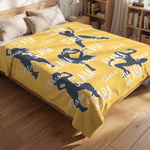 Personalized Hip-Hop Dance Silhouette Soft Throw Blanket with Name Home Decor Birthday Gift for Dancing Enthusiast