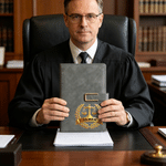 Personalised Scales of Justice PU Leather A5 Notebook with Name Daily Office Use Birthday Graduation Gift for Lawyer Law Student Judge