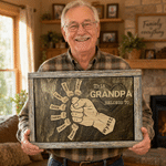 Personalized Fist Bump Wrapped Canvas Prints with Name Wall Displays Modern Home Decor Ship from USA Housewarming Father's Day Birthday Gift for Man