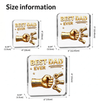 Henkilökohtainen Best Dad Ever Fist Bump Clear Akryyli Plaque nimi Home Desk Decor Isänpäivä lahja isälle isoisä isoisä