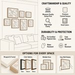 Personalized 8 Family Photos Large Canvas Prints with Text and Name Home Decor Ship from USA Father's Day Gift for Dad Grandpa