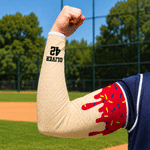 Personalised Multicolour Ice Cream Arm Sleeves Set of 2 with Name and Number Outdoor Accessories Birthday Daily Gift for Family Friends Baseball Lovers