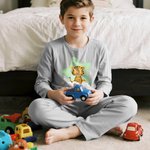 Pijama infantil personalizado con nombre en forma de nube de animales y estrellas 100% algodón Regalo de cumpleaños para niños y niñas