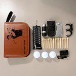 Personalized Best Papa By Par Photo Golf  Storage Box and Tools Set with Title Father's Day Birthday Game Day Gift for Golf Lover Father
