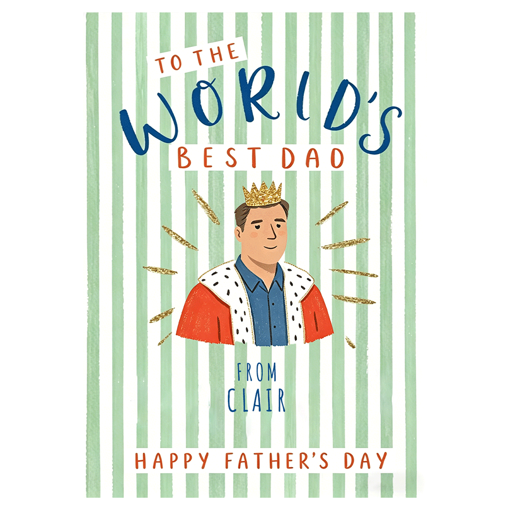 World's Best Dad Father’s Day Ecard