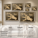Personalized Fist Bump Wrapped Canvas Prints with Name Wall Displays Modern Home Decor Ship from USA Housewarming Father's Day Birthday Gift for Man