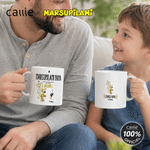 Personalised Long-Tailed Leopard Marsupilami Papa 11 oz 15 oz Ceramic Mug with Names Father's Day Birthday Gift for Dad Kid | Callie × Marsupilami®