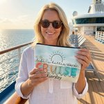 Personalised Life Is Better On A Cruise Makeup Bag with Name Portable Travel Storage Vacation Birthday Gift for Woman Cruise Lover