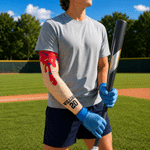 Personalised Multicolour Ice Cream Arm Sleeves Set of 2 with Name and Number Outdoor Accessories Birthday Daily Gift for Family Friends Baseball Lovers
