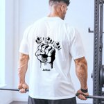 Personalized Papa Fist Bump Multicolour Soft T-shirt Sweatshirt Hoodie with Names Daily Wear Father's Day Gift for Father