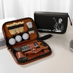 Personalized Best Papa By Par Photo Golf  Storage Box and Tools Set with Title Father's Day Birthday Game Day Gift for Golf Lover Father