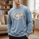 Personalized Camouflage Pattern Kid Aldult T-shirt Sweatshirt with Name Daily Wear Father's Day Birthday Gift for Father Grandfather Kid