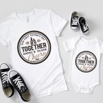 Personalizado Nuestro Primer Día del Padre Juntos Salud 100% Algodón Camiseta Bebé Onesie Conjunto a Juego Día del Padre para el Nuevo Papá Bebé