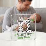 Personalized Cartoon Animal Acrylic Plaque with Name Home Decor  Father's Day Birthday Gift for New Dads