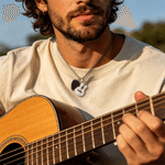 Henkilökohtainen lämpö-aktivoida piilotettu valokuva Guitar Pick kaulakoru sähkökitara riipus konsertti syntymäpäivälahja kitaristi musiikin rakastaja