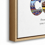 Personalized Thank You Coach 18 Photos Large Canvas Prints with Text Home Decor Ship from USA Graduation Birthday Gift for Coach