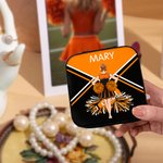 Personalizada Cheerleading Cartoon Personaje PU Cuero Joyero Día del Juego Equipo de Regalo para Entrenador Cheerleader