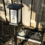 Personalized Your Light Will Always Shine Pet Photo Solar Garden Light with Name and Date Garden Decor Memorial Sympathy Gift for Pet Owners