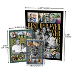 Casse-tête personnalisé Multicolore Best Dad Ever 2-6 Photos Building Block Puzzles with Text Home Decor Father's Day Birthday Gift for Dad Grandfather