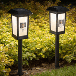 Personalized Pet Photo Waterproof Solar Garden Light with Name Cemetery Decor Pet Loss Memorial Gift for Pet Parents Pet Lovers