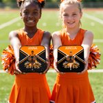 Personalizada Cheerleading Cartoon Personaje PU Cuero Joyero Día del Juego Equipo de Regalo para Entrenador Cheerleader