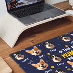 Personalized Multicolor Cartoon Dogs Non-Slip Desk Mat Mouse Pad with Dog Name Daily Use Birthday Gift for Dog Owner
