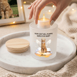 Personalised Your Light Will Always Shine Photo Candle Jar with LED Candle and Wood Lid Memorial Sympathy Pet Loss Gift for Pet Owners